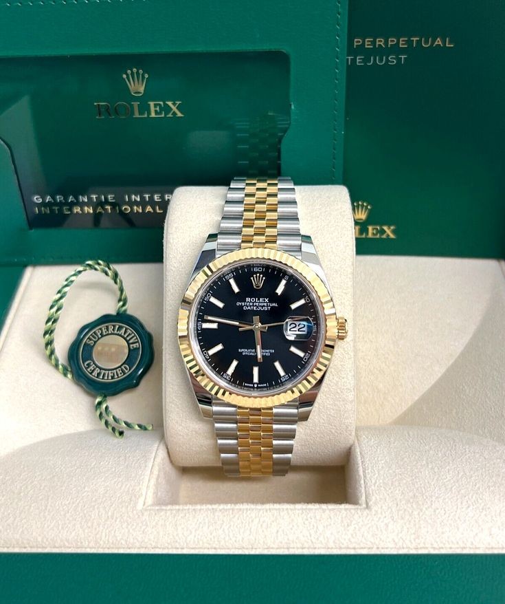 126333 Rolex Datejust 41mm Steel &Yellow Gold Black Dial Jubilee-2024 Release